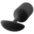 b-vibe Snug Plug 3 - kahekordne anaalplug (180g) - must