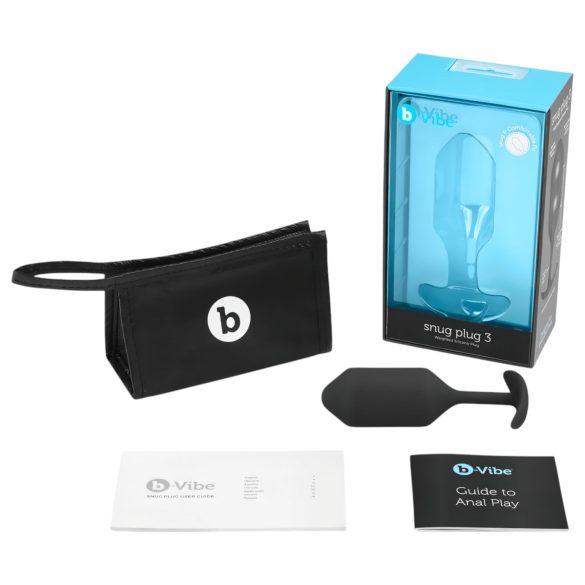 b-vibe - anaalpistik topeltkuulidega 180g - must