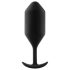 b-vibe Snug Plug 4 - kahekordne anaaltapp (257g) - must