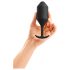b-vibe Snug Plug 4 - kahekordne anaaltapp (257g) - must