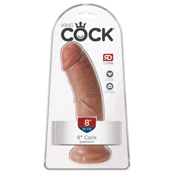 King Cock - dildo - 20 cm realistlik tume nahatoon