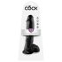 King Cock 10 munanditega dildo (25 cm) - must