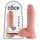 King Cock - dildo munanditega - 20 cm - naturaalne