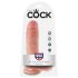 King Cock - dildo munanditega - 20 cm - naturaalne