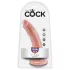 King Cock - dildo - realistlik, 18 cm - naturaalne