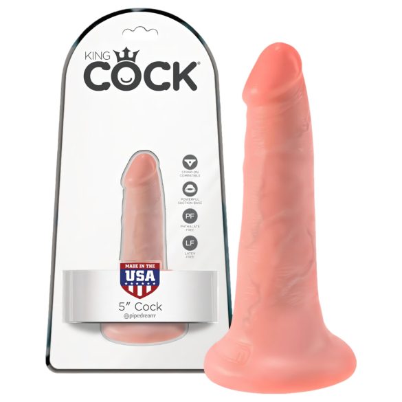 King Cock 5 dildó (13 cm) - naturaalne