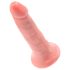 King Cock 5 dildó (13 cm) - naturaalne