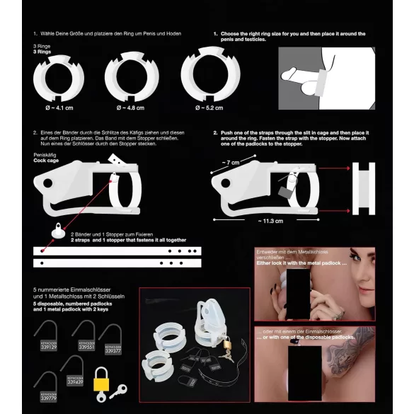You2Toys - peenisekork - silikoonist - valge