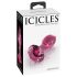 Icicles Nr. 79 - kooniline klaasist anaalplug (roosa)
