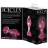 Icicles Nr. 79 - kooniline klaasist anaalplug (roosa)
