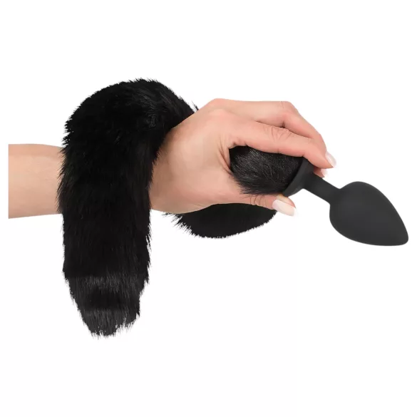 Bad Kitty - kassikujuline anaalipistikute komplekt - must
