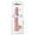 King Cock 14 suur dildo munanditega (35cm) - naturaalne
