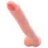 King Cock 14 suur dildo munanditega (35cm) - naturaalne