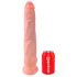 King Cock 14 suur dildo munanditega (35cm) - naturaalne