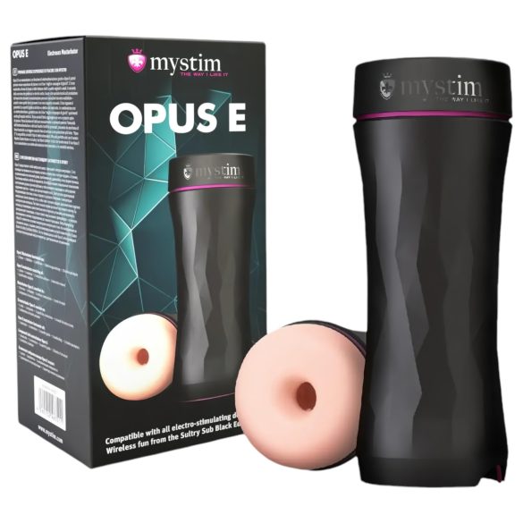 Mystim Opus E Donut - elektriline masturbaator (naturaalne-must)
