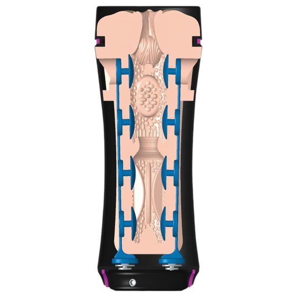 mystim Opus E - elektrostimulatsiooni tupe masturbator - naturaalne/must