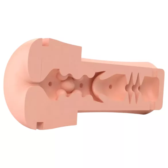 mystim Opus E Anus - anaalse elektro masturbator - silikoon, must/naturaalne