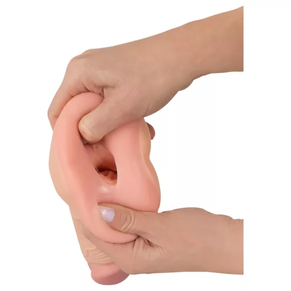 Nature Skin - 2in1 kunstlik pepu ja peenisekate - naturaalne