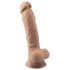 Silexd 7 - dildo iminapaga - 17,5 cm naturaalne