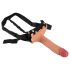 Realistixxx Strap-on - kinnitatav, õõnes dildo (naturaalne)