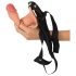 Realistixxx Strap-on - kinnitatav, õõnes dildo (naturaalne)