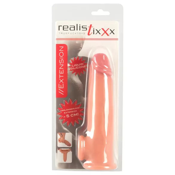 Realistixxx - peenisehülss rõngaga - 19cm naturaalne