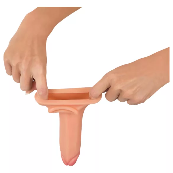 Realistixxx - peenisehülss rõngaga - 19cm naturaalne