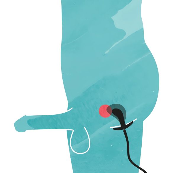 You2Toys - täispuhutav anaaltapp - must