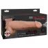 Pipedream Fetish Strap-On 9 - kinnitatav, õõnes, pritsiv dildo (naturaalne)