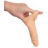 Realistixxx - peenisehülss õrrõngaga - 16cm (naturaalne)