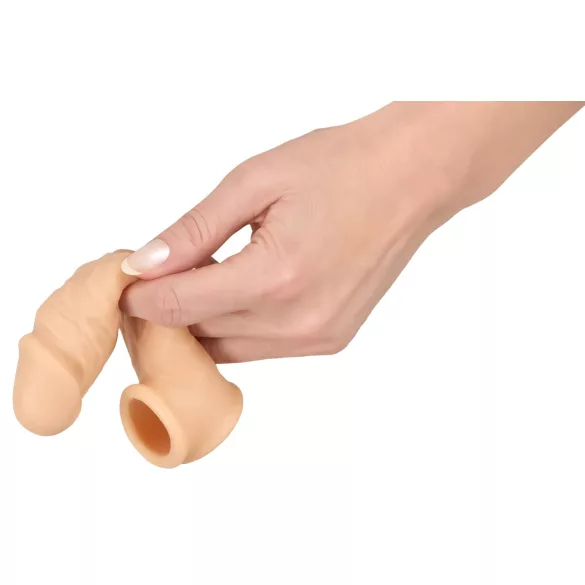 Realistixxx - peenisehülss munandiringiga - 16 cm naturaalne