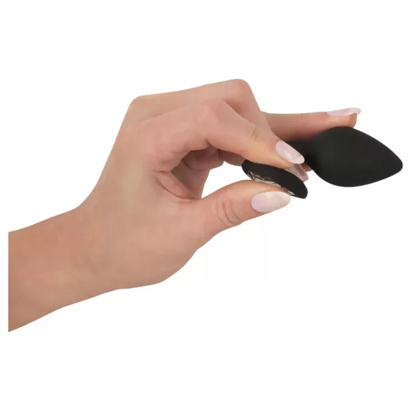 You2Toys - anaalipistik valge kiviga - must