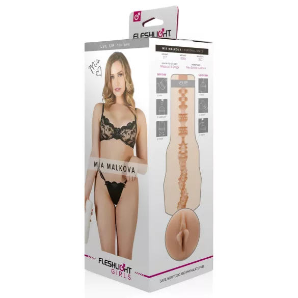 Fleshlight Mia Malkova LVL Up - realistlik tupe masturbaator - naturaalne