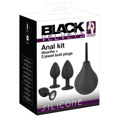 Black Velvets - anaaltappide komplekt 4 tk - must