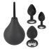 Black Velvet - anaaltapi komplekt (4 osaline) - must