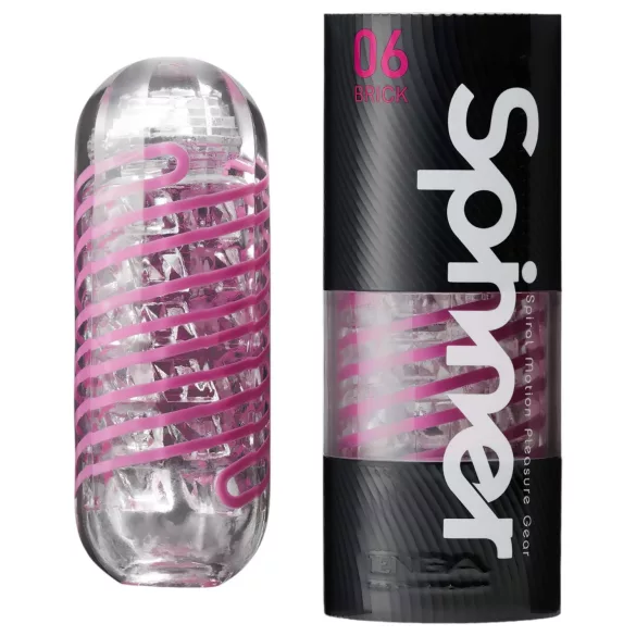TENGA Spinner Brick - masturbaator - läbipaistev