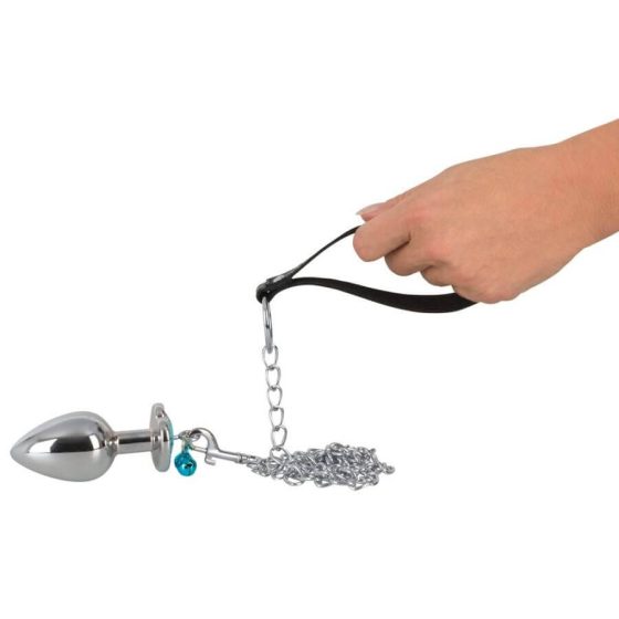 You2Toys - Butt Plug Set - Anal Dildo Set with Leash (silver)