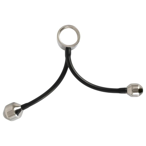 You2Toys Heavy Gear - peeniserõngas anaalkaaluga - must