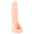Realistixxx Double F - elutru peenisrõngaga dildo (naturaalne)