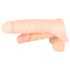 Realistixxx Double F - elutru peenisrõngaga dildo (naturaalne)