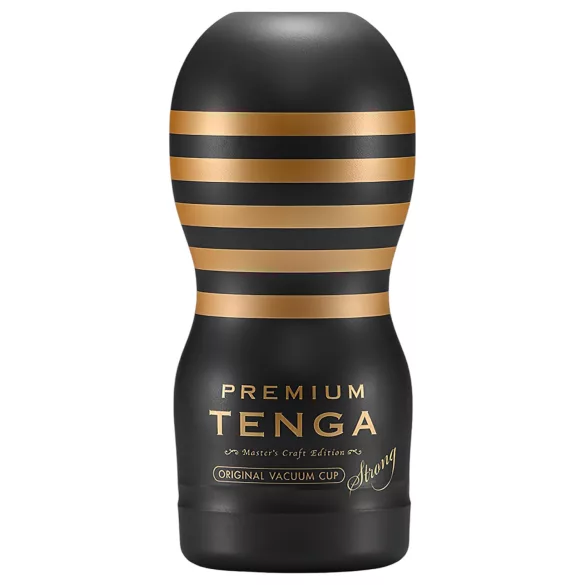 TENGA Premium Strong - ühekordne masturbaator - must