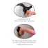 Real Feel Deluxe No.5 - munanditega realistlik vibraator - naturaalne