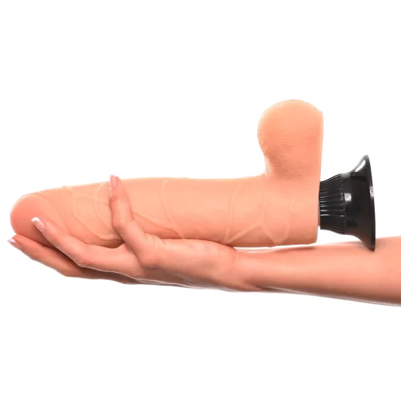 Real Feel Deluxe No.9 - munanditega realistlik vibraator - naturaalne