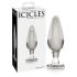 Icicles No. 26 - koonusjas, klaasist anaalplug (läbipaistev)
