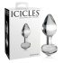 Icicles No. 44 - kooniline klaasist anaaltapp (läbipaistev)
