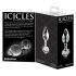 Icicles No. 44 - kooniline klaasist anaaltapp (läbipaistev)