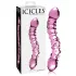 Icicles No. 55 - kahepoolne G-punkti klaasdildo - roosa