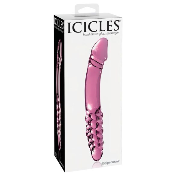 Icicles No. 57 - roosad kahe otsaga klaasdildo