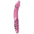 Icicles nr 57 - kaheotsaline roosa klaasdildo (peenise kujuga)
