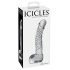Icicles No. 61 - klaasist dildo munandite ja peenisega - läbipaistev